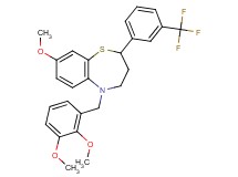 5-(2,3-dimethoxybenzyl)-8-methoxy-2-[3-(trifluoromethyl)phenyl]-2,3,4,5-tetrahydro-1,5-benzothiazepine