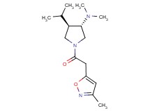 (3S*,4R*)-4-isopropyl-N,N-dimethyl-1-[(3-methylisoxazol-5-yl)acetyl]pyrrolidin-3-amine