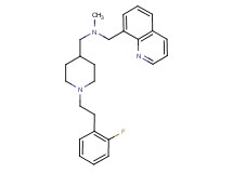 ({1-[2-(2-fluorophenyl)ethyl]-4-piperidinyl}methyl)methyl(8-quinolinylmethyl)amine