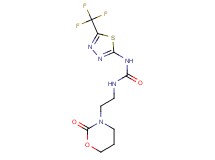 N-[2-(2-oxo-1,3-oxazinan-3-yl)ethyl]-N'-[5-(trifluoromethyl)-1,3,4-thiadiazol-2-yl]urea