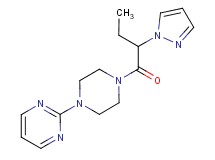 2-{4-[2-(1H-pyrazol-1-yl)butanoyl]-1-piperazinyl}pyrimidine