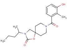 8-(3-hydroxy-2-methylbenzoyl)-3-(1-methylbutyl)-1-oxa-3,8-diazaspiro[4.5]decan-2-one