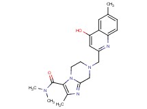 7-[(4-hydroxy-6-methylquinolin-2-yl)methyl]-N,N,2-trimethyl-5,6,7,8-tetrahydroimidazo[1,2-a]pyrazine-3-carboxamide
