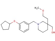 [1-[3-(cyclopentyloxy)benzyl]-3-(2-methoxyethyl)-3-piperidinyl]methanol
