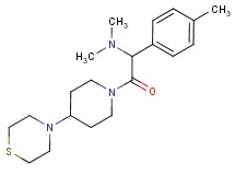 N,N-dimethyl-1-(4-methylphenyl)-2-oxo-2-[4-(4-thiomorpholinyl)-1-piperidinyl]ethanamine