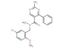 2-amino-N-(5-chloro-2-methoxybenzyl)-N-methyl-4-phenylpyrimidine-5-carboxamide