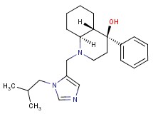 (4S*,4aS*,8aS*)-1-[(1-isobutyl-1H-imidazol-5-yl)methyl]-4-phenyldecahydro-4-quinolinol