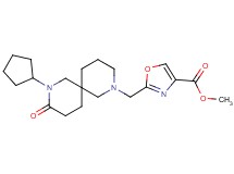 methyl 2-[(8-cyclopentyl-9-oxo-2,8-diazaspiro[5.5]undec-2-yl)methyl]-1,3-oxazole-4-carboxylate