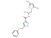 N-[2-(3,5-dimethyl-1H-pyrazol-1-yl)-1-methylethyl]-5-(phenoxymethyl)-1H-pyrazole-3-carboxamide