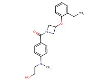2-[(4-{[3-(2-ethylphenoxy)-1-azetidinyl]carbonyl}phenyl)(methyl)amino]ethanol
