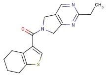 2-ethyl-6-(4,5,6,7-tetrahydro-1-benzothien-3-ylcarbonyl)-6,7-dihydro-5H-pyrrolo[3,4-d]pyrimidine