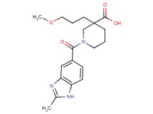 3-(3-methoxypropyl)-1-[(2-methyl-1H-benzimidazol-5-yl)carbonyl]piperidine-3-carboxylic acid