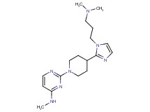 2-(4-{1-[3-(dimethylamino)propyl]-1H-imidazol-2-yl}piperidin-1-yl)-N-methylpyrimidin-4-amine