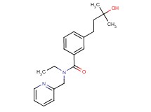 N-ethyl-3-(3-hydroxy-3-methylbutyl)-N-(2-pyridinylmethyl)benzamide