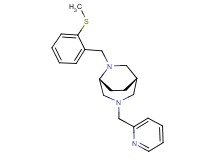 (1S*,5R*)-6-[2-(methylthio)benzyl]-3-(pyridin-2-ylmethyl)-3,6-diazabicyclo[3.2.2]nonane