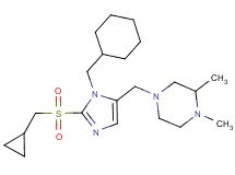 4-({1-(cyclohexylmethyl)-2-[(cyclopropylmethyl)sulfonyl]-1H-imidazol-5-yl}methyl)-1,2-dimethylpiperazine