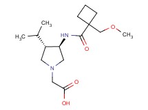 [rel-(3S,4R)-3-isopropyl-4-({[1-(methoxymethyl)cyclobutyl]carbonyl}amino)-1-pyrrolidinyl]acetic acid hydrochloride