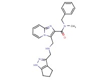 N-benzyl-N-methyl-3-{[(1,4,5,6-tetrahydrocyclopenta[c]pyrazol-3-ylmethyl)amino]methyl}imidazo[1,2-a]pyridine-2-carboxamide