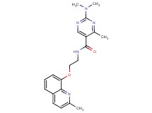 2-(dimethylamino)-4-methyl-N-{2-[(2-methyl-8-quinolinyl)oxy]ethyl}-5-pyrimidinecarboxamide