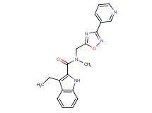 3-ethyl-N-methyl-N-{[3-(3-pyridinyl)-1,2,4-oxadiazol-5-yl]methyl}-1H-indole-2-carboxamide