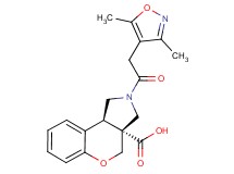 (3aR*,9bR*)-2-[(3,5-dimethylisoxazol-4-yl)acetyl]-1,2,3,9b-tetrahydrochromeno[3,4-c]pyrrole-3a(4H)-carboxylic acid