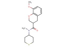 8-methoxy-N-methyl-N-(tetrahydro-2H-thiopyran-4-yl)-3-chromanecarboxamide