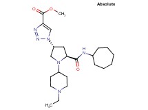 methyl 1-[(3R,5S)-5-[(cycloheptylamino)carbonyl]-1-(1-ethyl-4-piperidinyl)-3-pyrrolidinyl]-1H-1,2,3-triazole-4-carboxylate