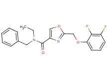 N-benzyl-2-[(2,3-difluorophenoxy)methyl]-N-ethyl-1,3-oxazole-4-carboxamide