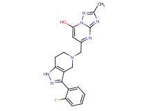 5-{[3-(2-fluorophenyl)-1,4,6,7-tetrahydro-5H-pyrazolo[4,3-c]pyridin-5-yl]methyl}-2-methyl[1,2,4]triazolo[1,5-a]pyrimidin-7-ol