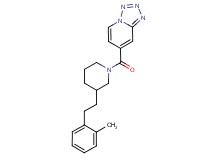 7-({3-[2-(2-methylphenyl)ethyl]-1-piperidinyl}carbonyl)tetrazolo[1,5-a]pyridine