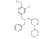 5-{[[(1-cyclohexyl-3-piperidinyl)methyl](3-pyridinylmethyl)amino]methyl}-2-methoxyphenol