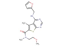 4-[(2-furylmethyl)amino]-N-(2-methoxyethyl)-N,5-dimethylthieno[2,3-d]pyrimidine-6-carboxamide