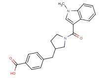4-({1-[(1-methyl-1H-indol-3-yl)carbonyl]pyrrolidin-3-yl}methyl)benzoic acid