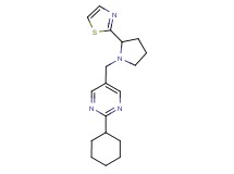 2-cyclohexyl-5-{[2-(1,3-thiazol-2-yl)pyrrolidin-1-yl]methyl}pyrimidine