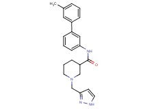 N-(3'-methyl-3-biphenylyl)-1-(1H-pyrazol-3-ylmethyl)-3-piperidinecarboxamide
