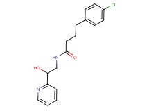4-(4-chlorophenyl)-N-[2-hydroxy-2-(2-pyridinyl)ethyl]butanamide
