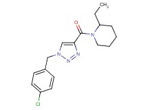 1-{[1-(4-chlorobenzyl)-1H-1,2,3-triazol-4-yl]carbonyl}-2-ethylpiperidine
