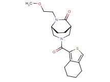 (1S*,5R*)-6-(2-methoxyethyl)-3-(4,5,6,7-tetrahydro-2-benzothien-1-ylcarbonyl)-3,6-diazabicyclo[3.2.2]nonan-7-one