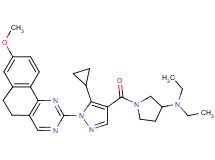 1-{[5-cyclopropyl-1-(8-methoxy-5,6-dihydrobenzo[h]quinazolin-2-yl)-1H-pyrazol-4-yl]carbonyl}-N,N-diethyl-3-pyrrolidinamine