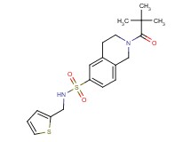 2-(2,2-dimethylpropanoyl)-N-(2-thienylmethyl)-1,2,3,4-tetrahydroisoquinoline-6-sulfonamide