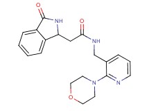 N-{[2-(4-morpholinyl)-3-pyridinyl]methyl}-2-(3-oxo-2,3-dihydro-1H-isoindol-1-yl)acetamide