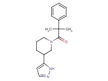 1-(2-methyl-2-phenylpropanoyl)-3-(1H-pyrazol-5-yl)piperidine