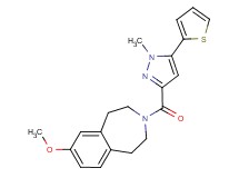 7-methoxy-3-{[1-methyl-5-(2-thienyl)-1H-pyrazol-3-yl]carbonyl}-2,3,4,5-tetrahydro-1H-3-benzazepine