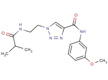 1-[2-(isobutyrylamino)ethyl]-N-(3-methoxyphenyl)-1H-1,2,3-triazole-4-carboxamide