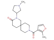 9-(2-methyl-3-furoyl)-2-(1-methyl-3-pyrrolidinyl)-2,9-diazaspiro[5.5]undecan-3-one