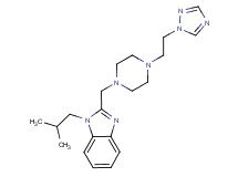 1-isobutyl-2-({4-[2-(1H-1,2,4-triazol-1-yl)ethyl]-1-piperazinyl}methyl)-1H-benzimidazole