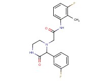 N-(3-fluoro-2-methylphenyl)-2-[2-(3-fluorophenyl)-3-oxopiperazin-1-yl]acetamide