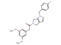 5-[(3,5-dimethoxyphenyl)acetyl]-1-(4-fluorobenzyl)-1,4,5,6-tetrahydropyrrolo[3,4-c]pyrazole