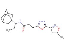N-[1-(1-adamantyl)propyl]-3-[5-(5-methyl-3-isoxazolyl)-1,3,4-oxadiazol-2-yl]propanamide