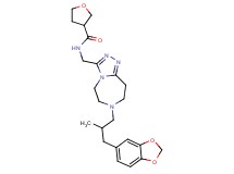 N-({7-[3-(1,3-benzodioxol-5-yl)-2-methylpropyl]-6,7,8,9-tetrahydro-5H-[1,2,4]triazolo[4,3-d][1,4]diazepin-3-yl}methyl)tetrahydro-3-furancarboxamide